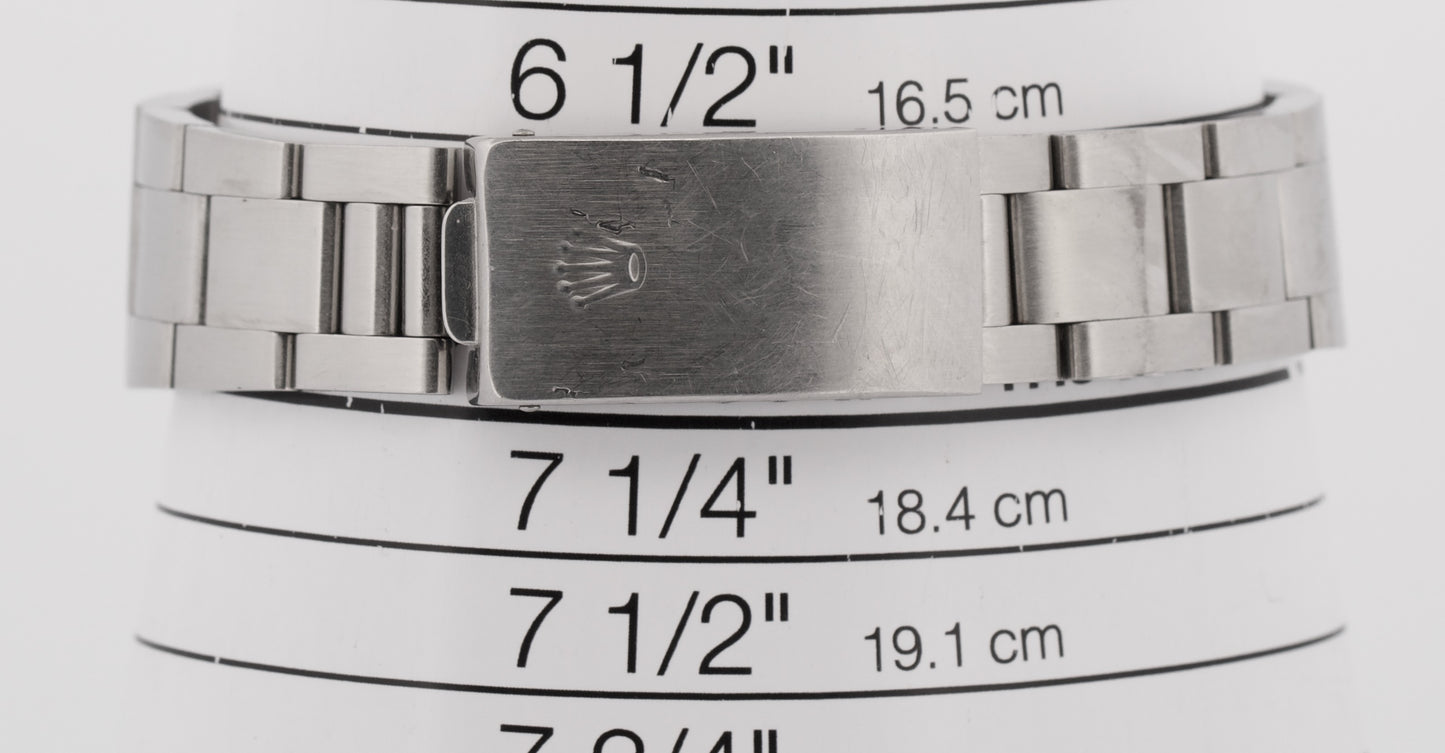 UNPOLISHED Rolex Oyster Perpetual Air-King SILVER DOMINOS Steel MK1 34mm 5500