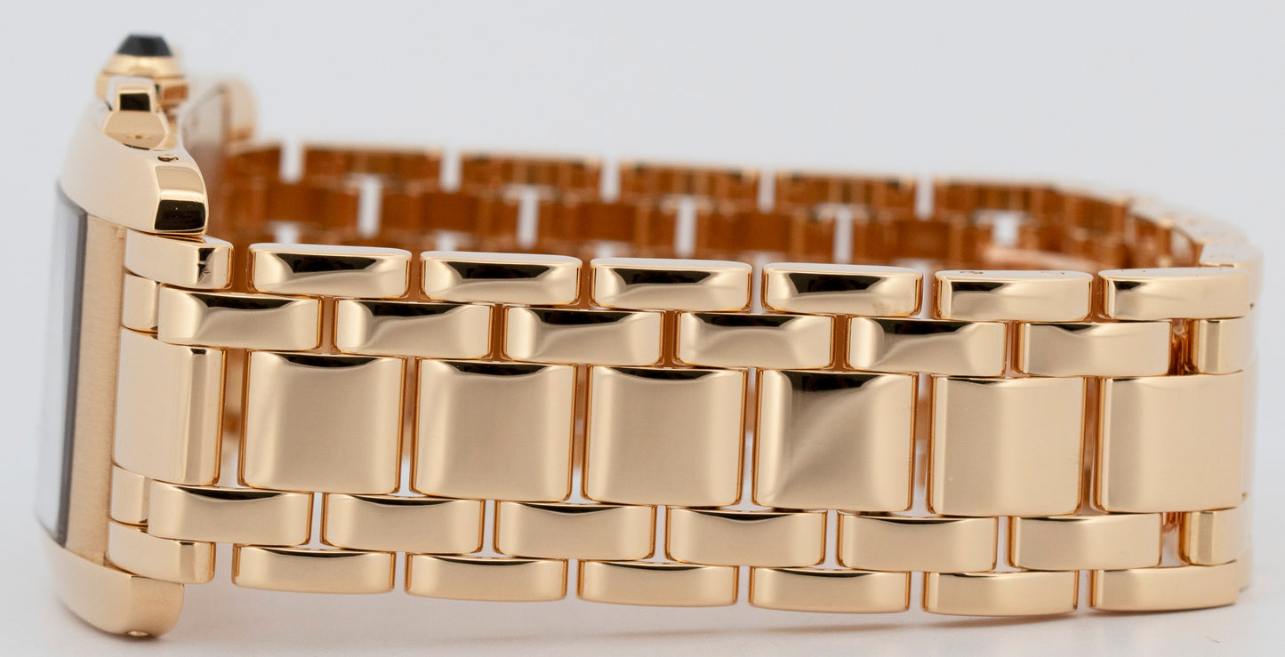 PAPERS Cartier Tank Americaine Chronoreflex 18K Gold 27mm Quartz W2601156 1730