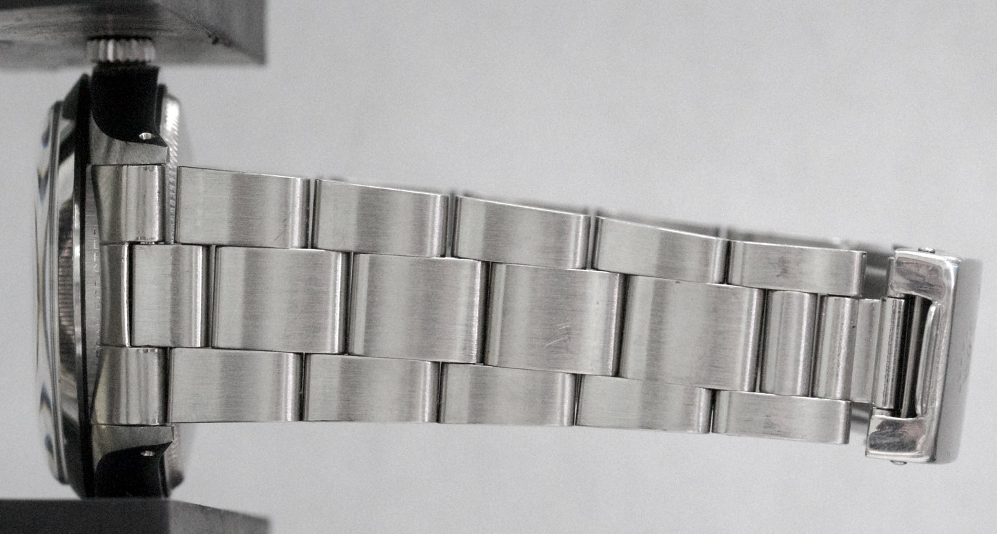 UNPOLISHED Rolex Oyster Perpetual Air-King SILVER DOMINOS Steel MK1 34mm 5500