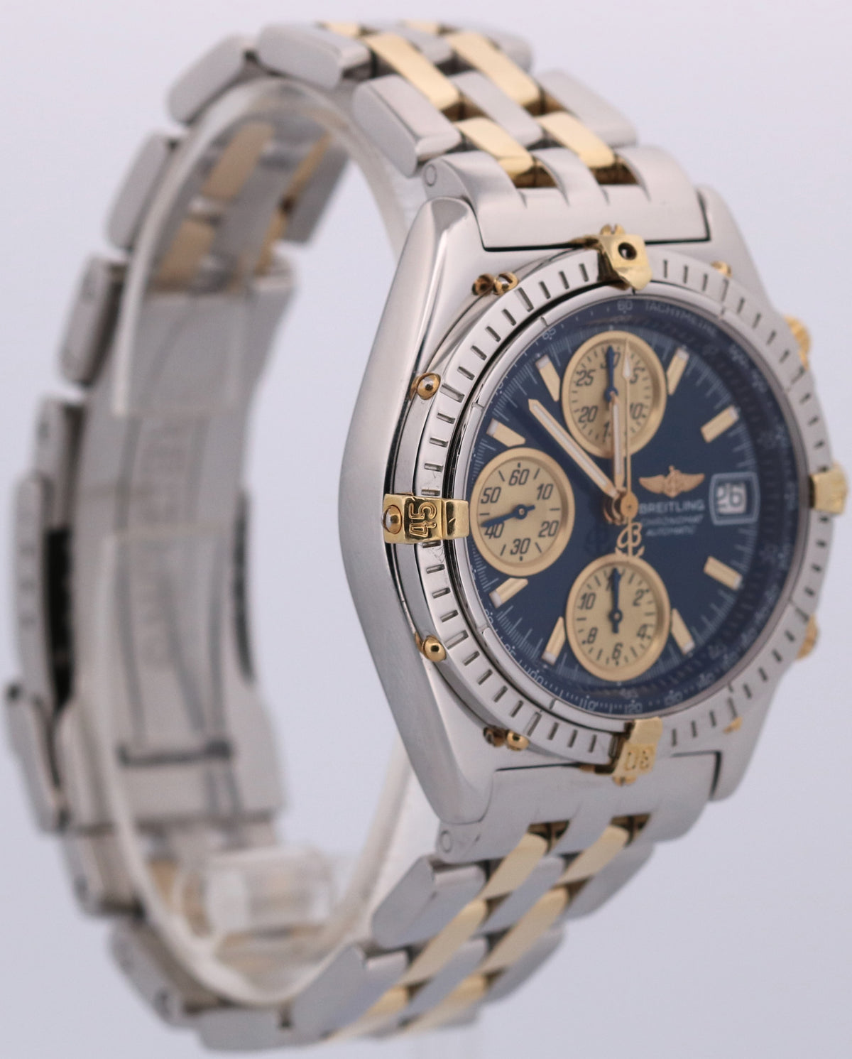 Breitling Chronomat B13050 Blue Two-Tone Stainless Steel 39mm Automatic Watch