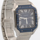 2023 Cartier Santos 4072 WSSA0048 39.8mm Blue PVD Steel Rubber Watch Box Papers