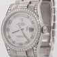 Rolex Day-Date President 36mm SILVER CONCENTRIC DIAMOND 18K Gold 118389 Watch