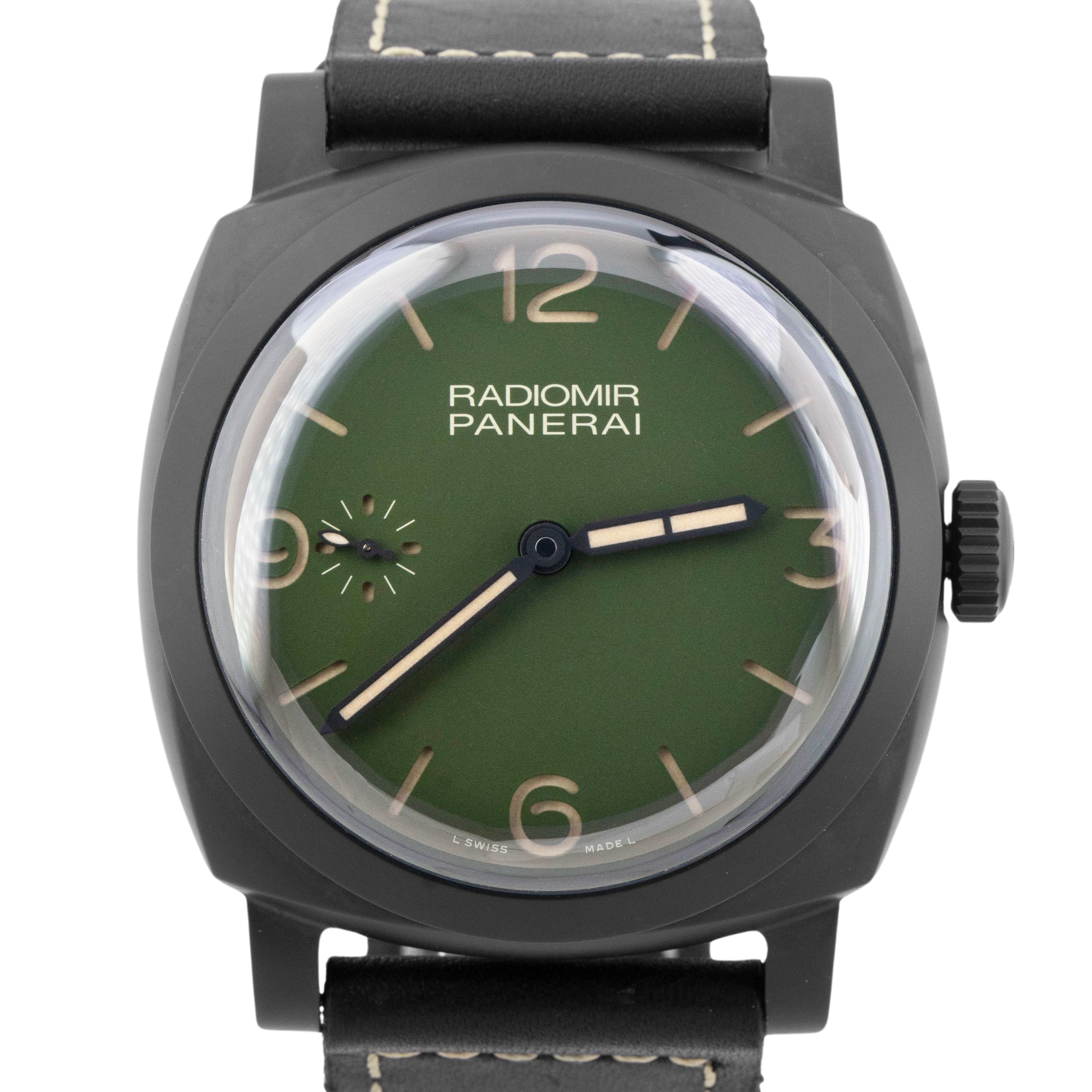 PAPERS Panerai Radiomir PAM00997 Military Green 48mm PAM 997 Black