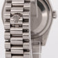 Rolex Day-Date President 36mm SILVER CONCENTRIC DIAMOND 18K Gold 118389 Watch