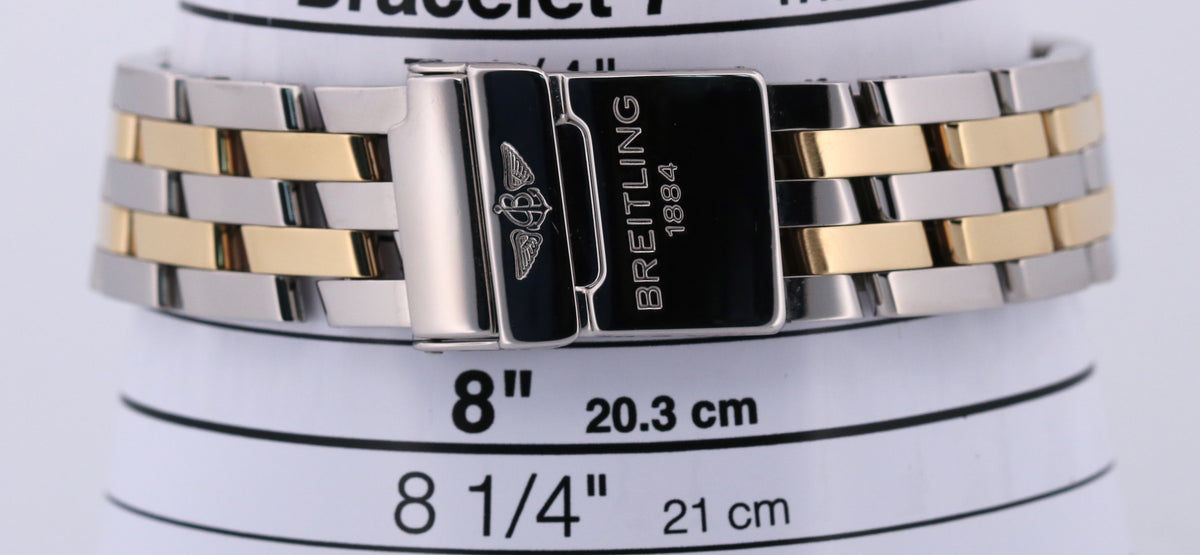 Breitling Chronomat B13050 Blue Two-Tone Stainless Steel 39mm Automatic Watch