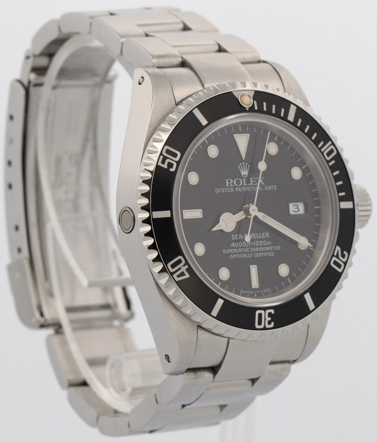 1996 Rolex Sea-Dweller 16600 40mm Black Oyster Stainless Steel Date Watch