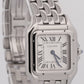 Ladies Cartier Panthere Stainless Steel WHITE Roman 27mm Quartz 4016 WSPN0007