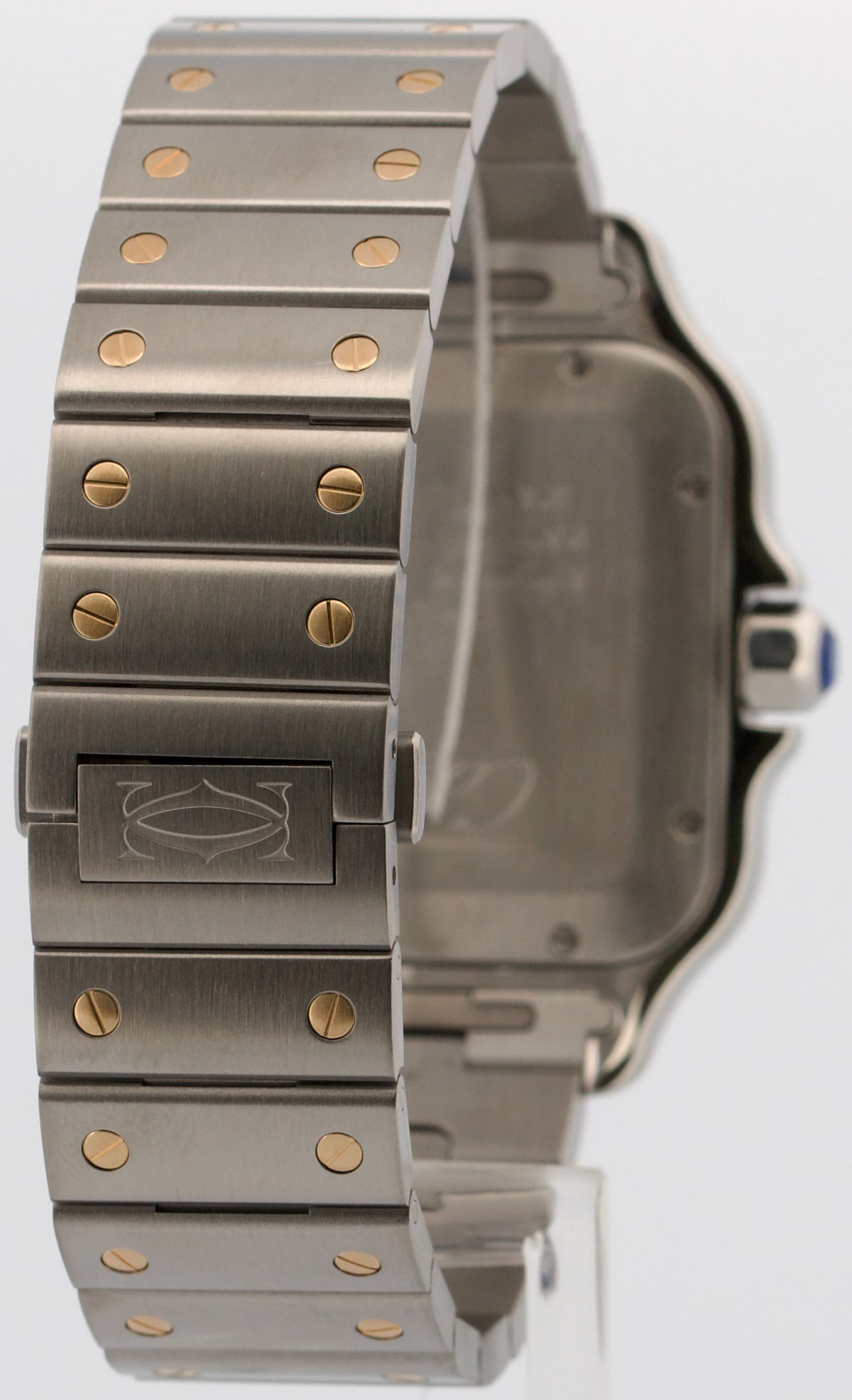 2023 Cartier Santos 4072 W2SA0009 Silver White 18K Gold Steel 39.8mm Box Papers