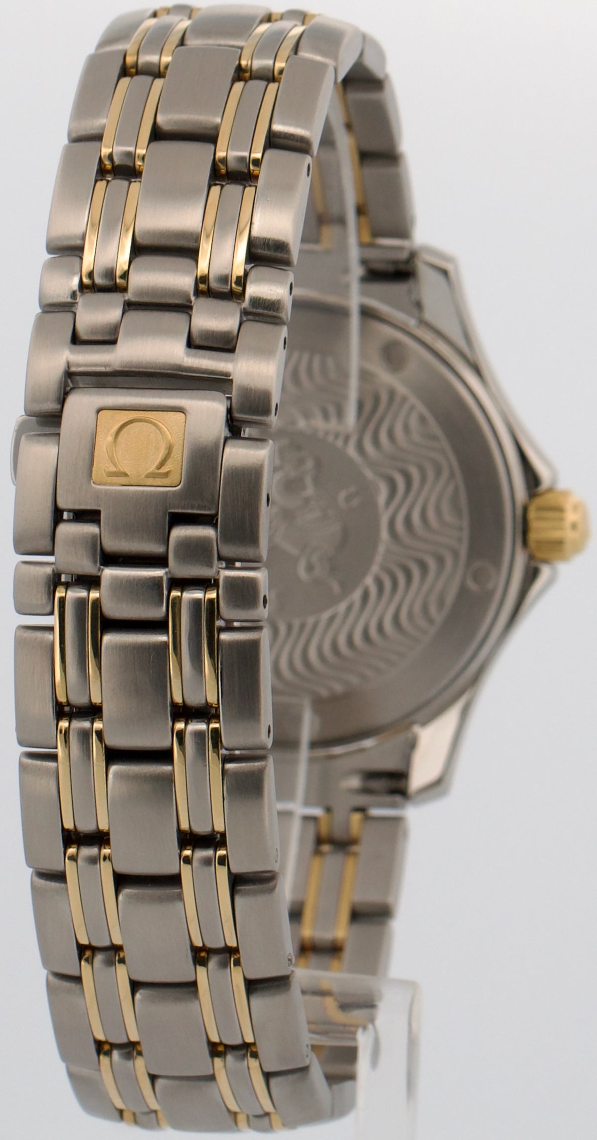 Omega Seamaster 2311.10.00 Champagne 18K Gold Steel Quartz 36mm Watch Box Papers