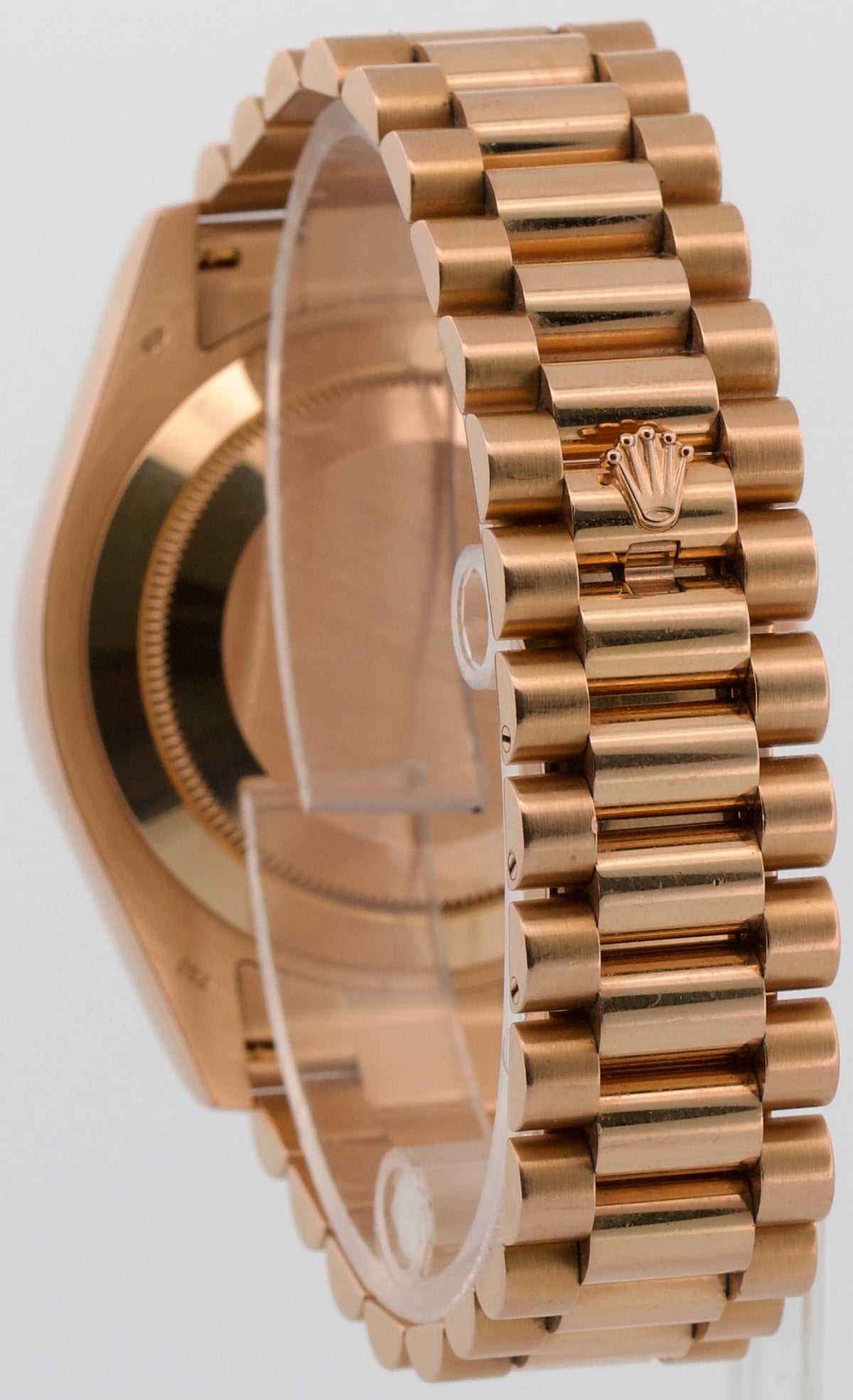Rolex Day-Date II 218235 41mm President Pink Concentric Roman 18K Box Papers