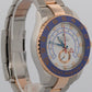 Rolex Yacht-Master II 116681 White Blue Steel 18K Rose Gold 44mm Box Papers