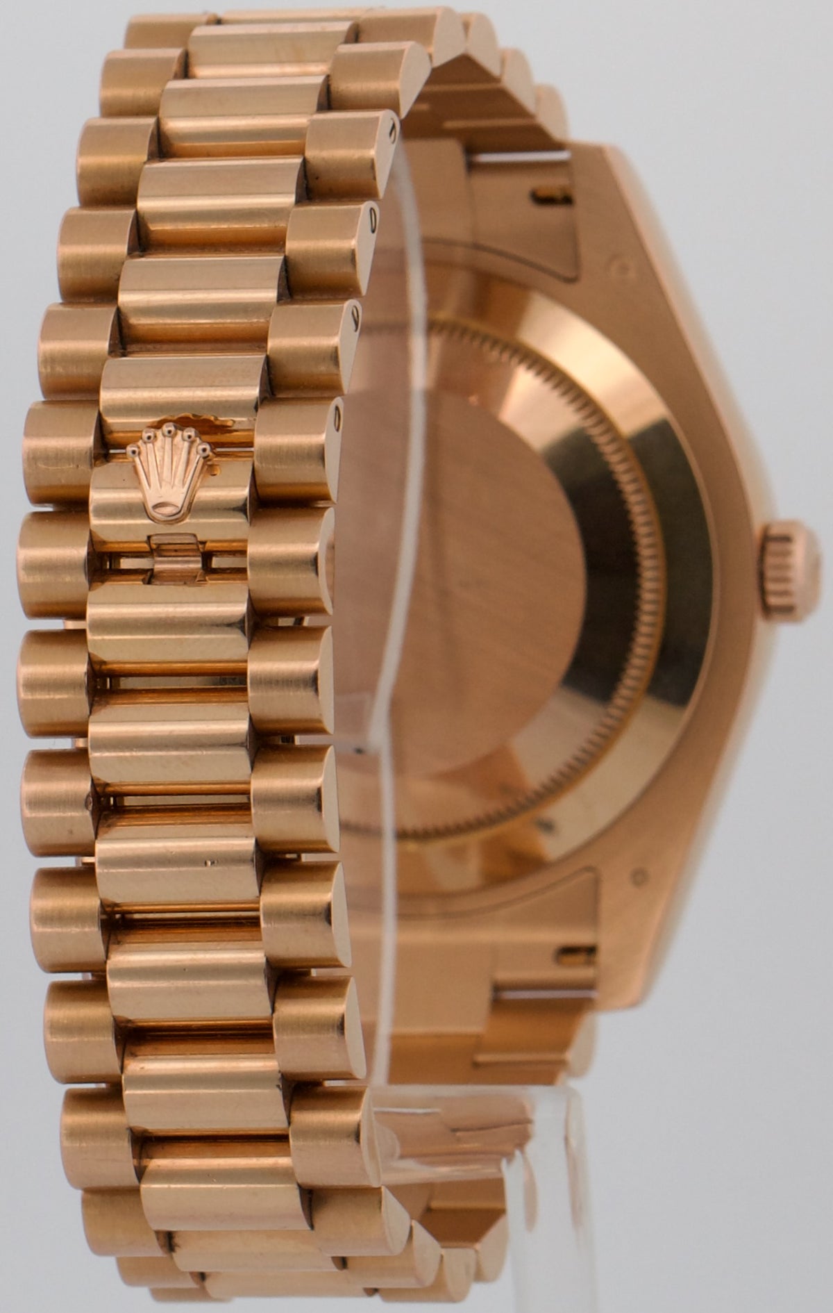 Rolex Day-Date II 218235 41mm President Pink Concentric Roman 18K Box Papers