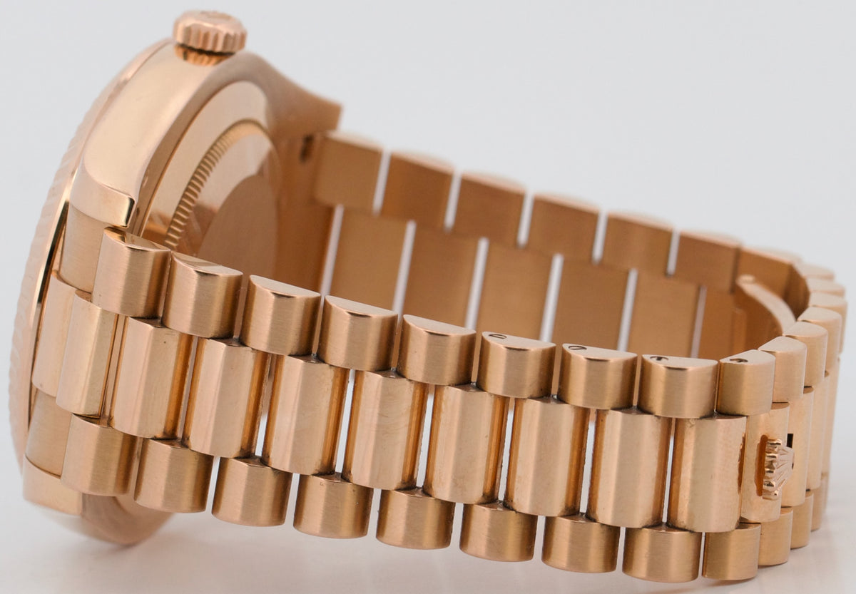 Rolex Day-Date II 218235 41mm President Pink Concentric Roman 18K Box Papers