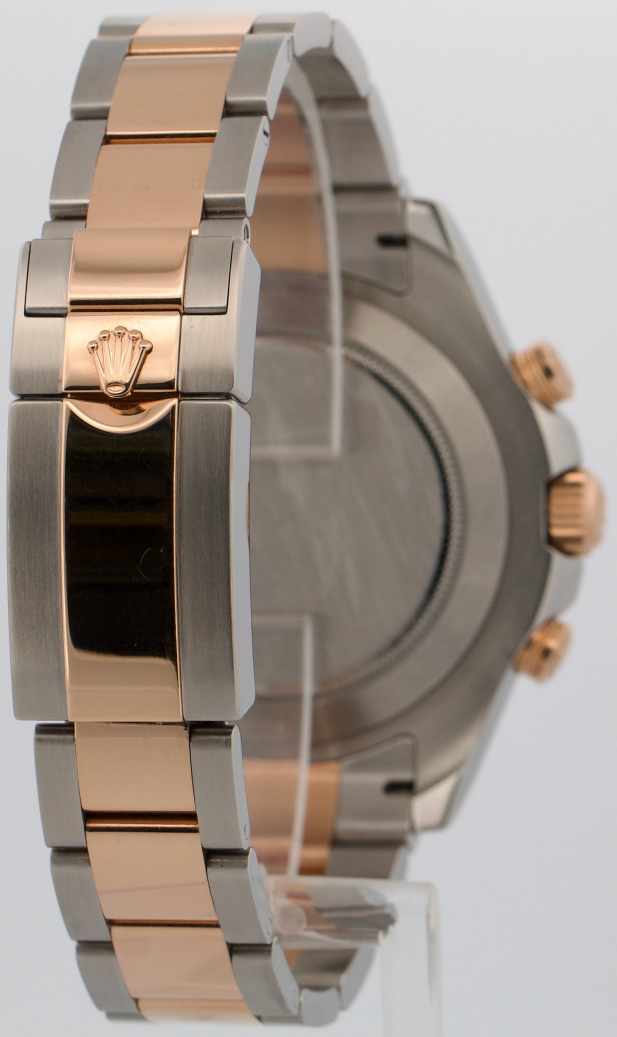 Rolex Yacht-Master II 116681 White Blue Steel 18K Rose Gold 44mm Box Papers