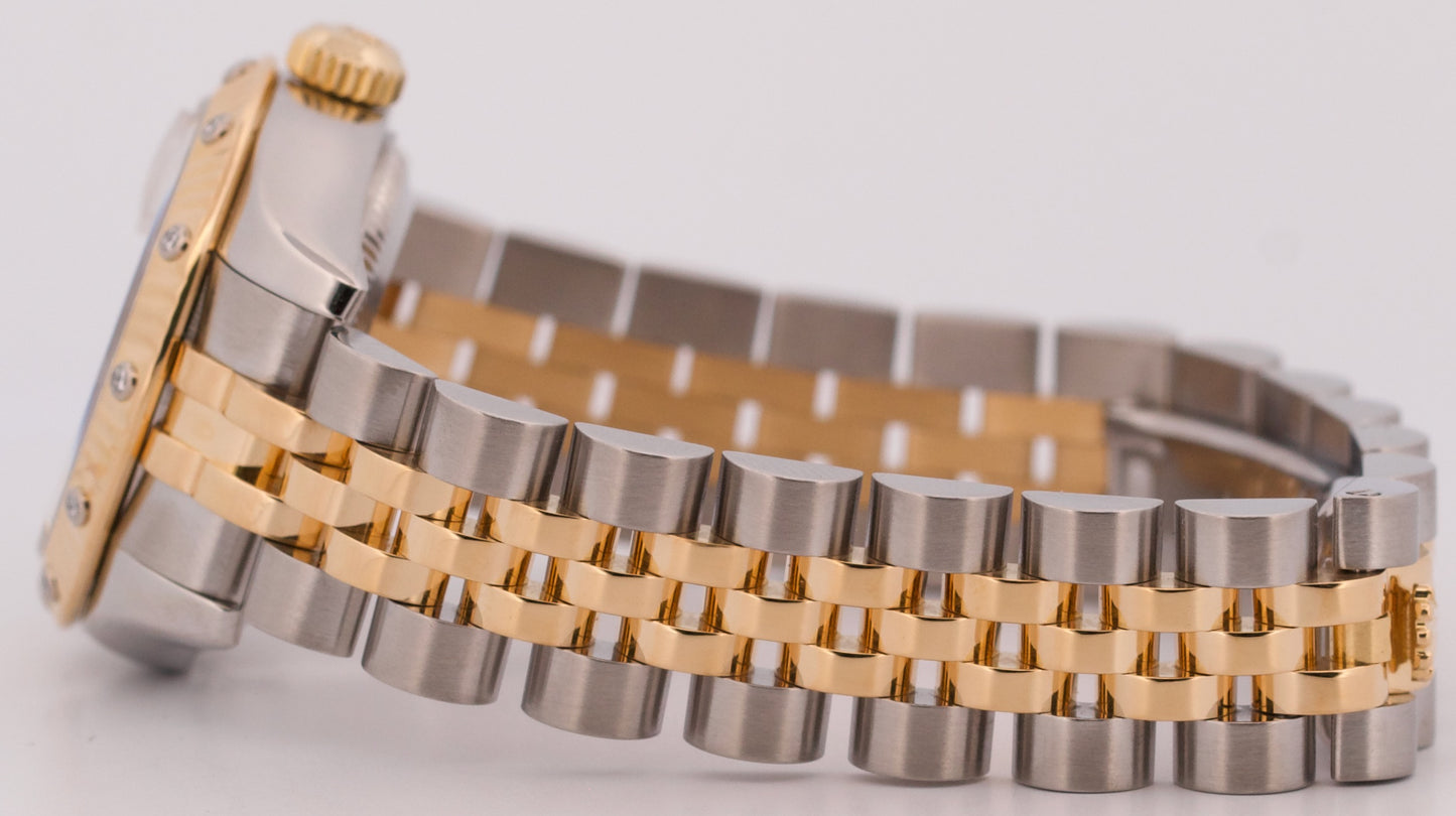 Rolex DateJust 26mm FACTORY DIAMOND CHAMPAGNE 179313 18K Gold SUPER JUBILEE