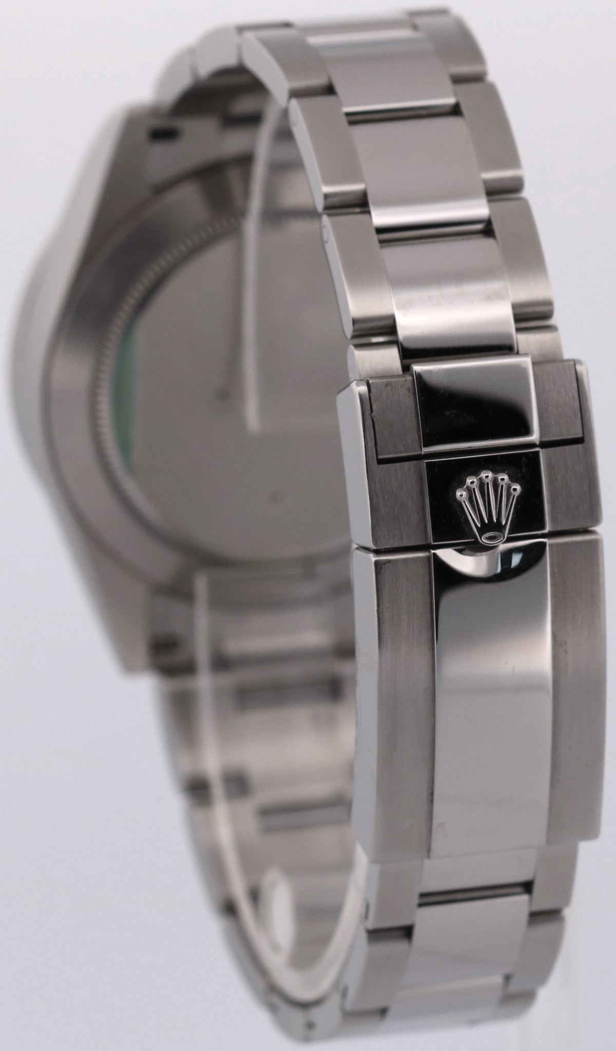 Unpolished Rolex Daytona Cosmograph 116520 Black Steel Stickered 40mm Box Papers