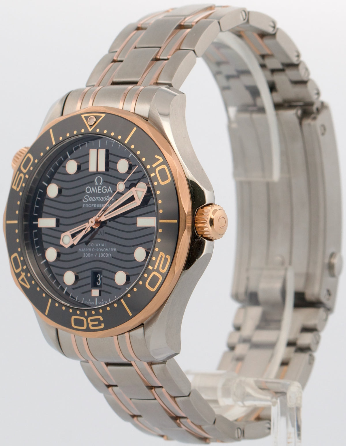 2020 Omega Seamaster 210.20.42.20.01.001 Black Wave Steel 18K 42mm Box Papers