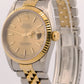 1996 PAPERS Rolex DateJust 36mm CHAMPAGNE No-Holes Steel JUBILEE 18K 16233 BOX