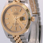 2023 Rolex DateJust 126333 41mm Champagne 18K Gold Silver Jubilee Box Papers