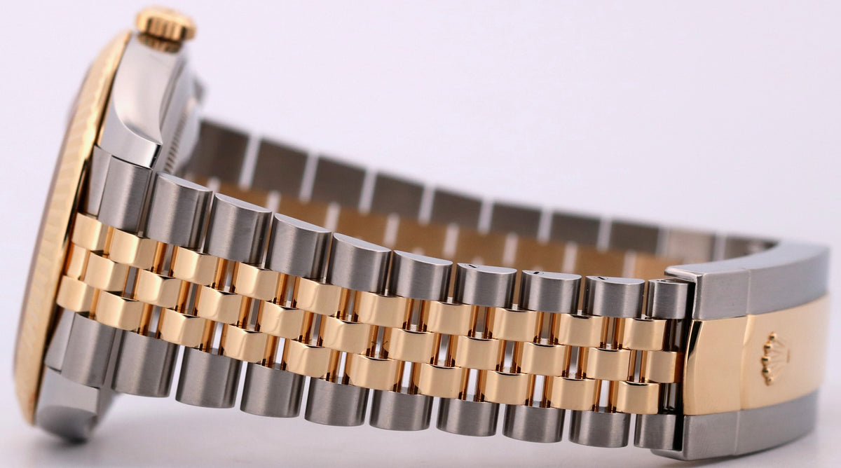 2023 Rolex DateJust 126333 41mm Champagne 18K Gold Silver Jubilee Box Papers