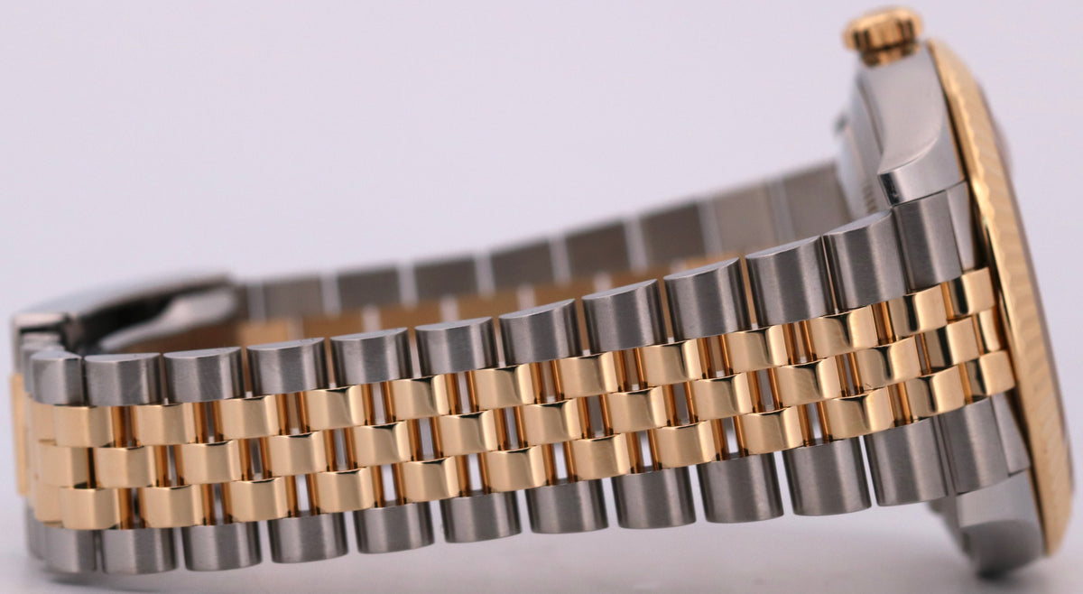 2023 Rolex DateJust 126333 41mm Champagne 18K Gold Silver Jubilee Box Papers
