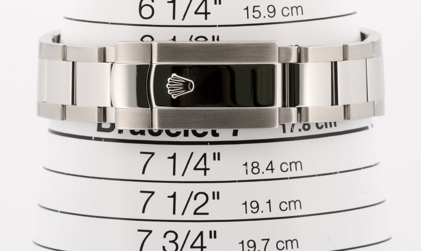 Rolex Milgauss BLACK Orange Steel Green Crystal 40mm Smooth Oyster 116400 GV