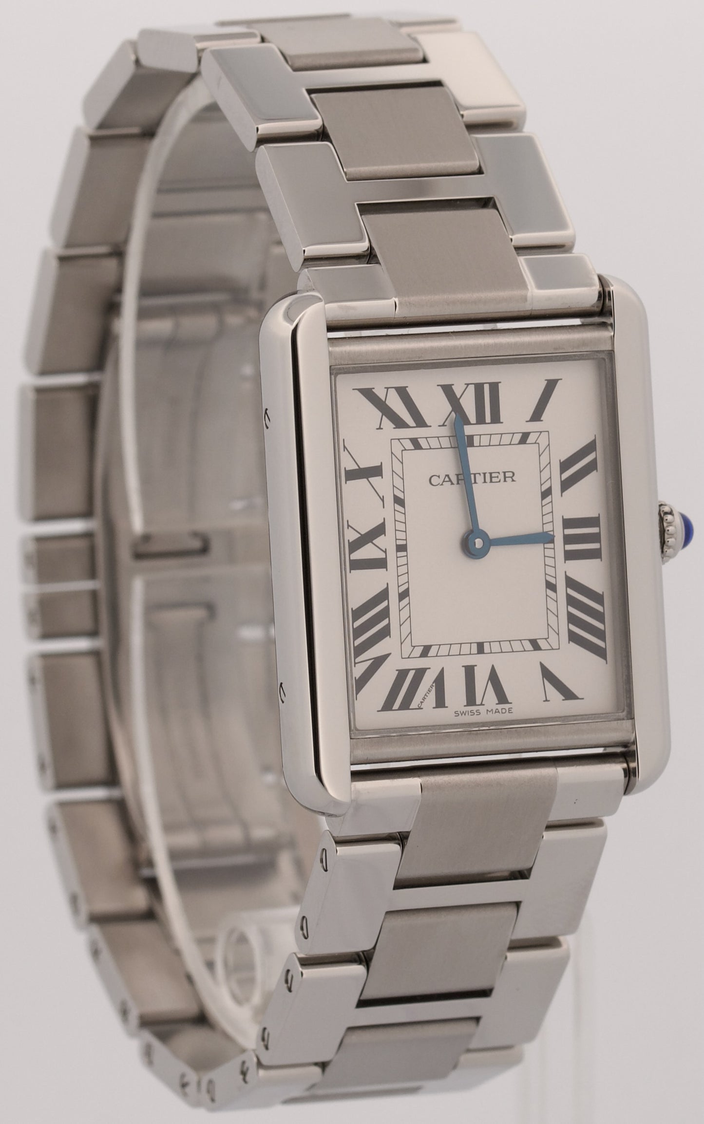 Cartier Tank Solo Large SILVER ROMAN 27mm Stainless Steel Quartz 3169 W5200014