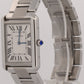 Cartier Tank Solo Large SILVER ROMAN 27mm Stainless Steel Quartz 3169 W5200014