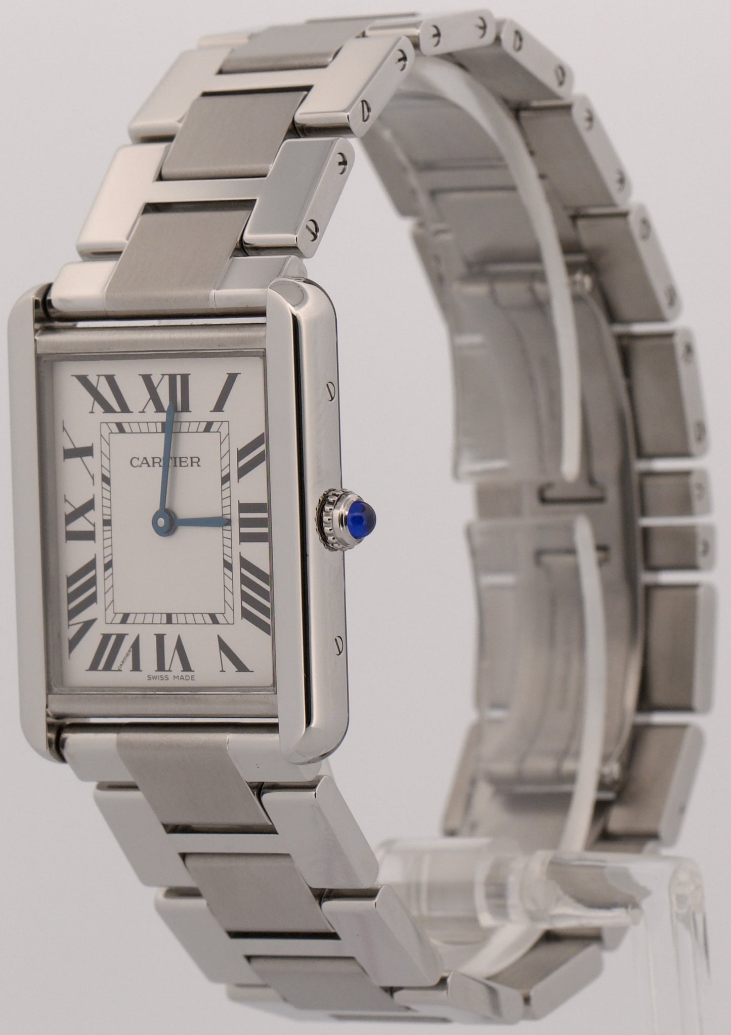Cartier Tank Solo Large SILVER ROMAN 27mm Stainless Steel Quartz 3169 W5200014