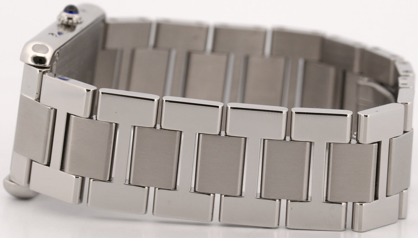 Cartier Tank Solo Large SILVER ROMAN 27mm Stainless Steel Quartz 3169 W5200014