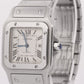 UNPOLISHED Cartier Santos Galbee 29mm IVORY ROMAN Steel Automatic 2319 W20055D6