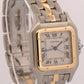 Ladies Cartier Panthere ONE ROW 18K Gold Steel Ivory 27mm Quartz 1100 W25028B5