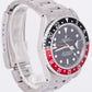 UNPOL. 1991 Rolex GMT-Master II COKE Red Black 40mm Steel Watch Date 16710 B+P