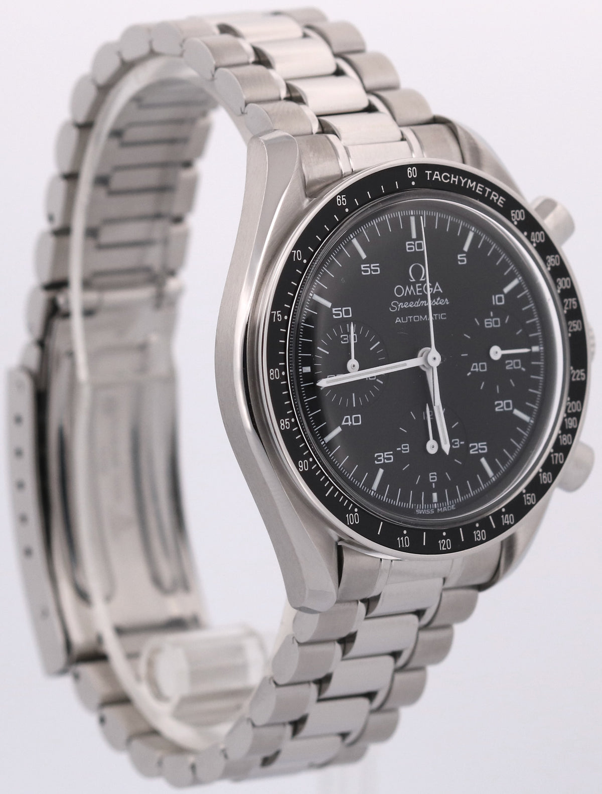 Omega Speedmaster Reduced 3510.50.00 Black Stainless Steel 39mm Watch Box Papers