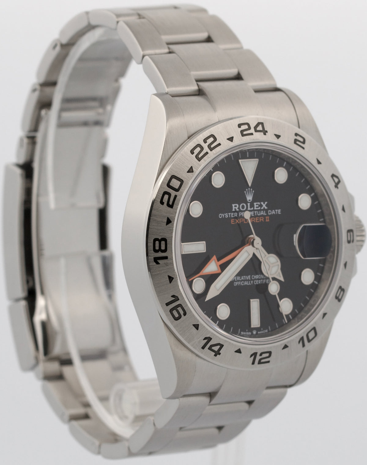 2024 Rolex Explorer II 226570 42mm Black Stainless Steel GMT Watch Box Papers