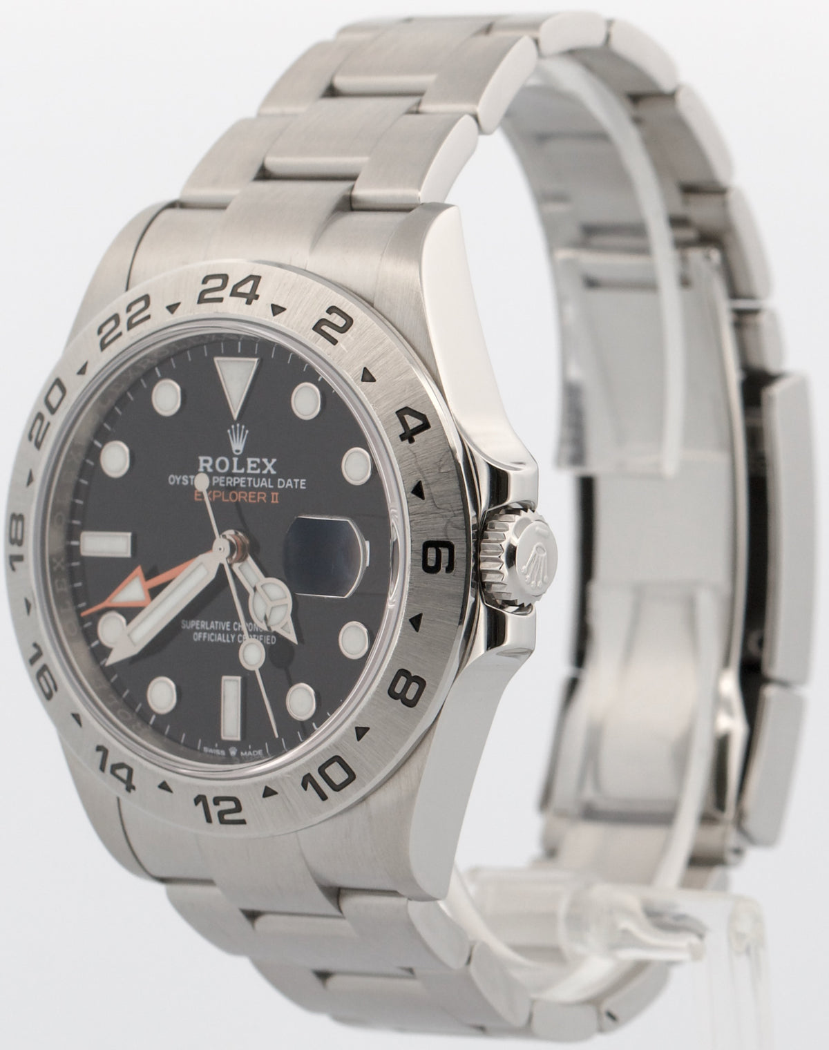 2024 Rolex Explorer II 226570 42mm Black Stainless Steel GMT Watch Box Papers