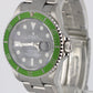 Rolex Submariner Date KERMIT Stainless Steel GREEN Black 40mm 16610 LV Watch