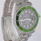 Rolex Submariner Date KERMIT Stainless Steel GREEN Black 40mm 16610 LV Watch