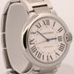 Ladies Cartier Ballon Bleu SILVER GUILLOCHE Stainless 36mm 3284 W6920046 Watch