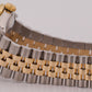 Rolex DateJust 36mm CHAMPAGNE DIAMOND 18K Yellow Gold Steel JUBILEE Watch 16233