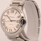 Ladies Cartier Ballon Bleu SILVER GUILLOCHE Stainless 36mm 3284 W6920046 Watch