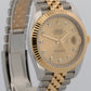 2018 Rolex DateJust 126333 Champagne Diamond 18K Steel Jubilee 41mm Box Papers