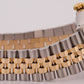 Rolex DateJust 36mm CHAMPAGNE DIAMOND 18K Yellow Gold Steel JUBILEE Watch 16233
