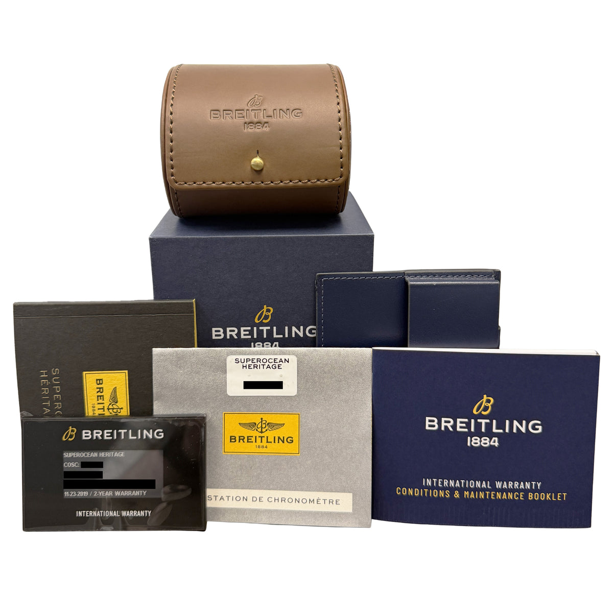2019 Breitling SuperOcean Heritage A1332024/B908 Black 46mm Watch Box Papers