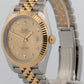 2018 Rolex DateJust 126333 Champagne Diamond 18K Steel Jubilee 41mm Box Papers
