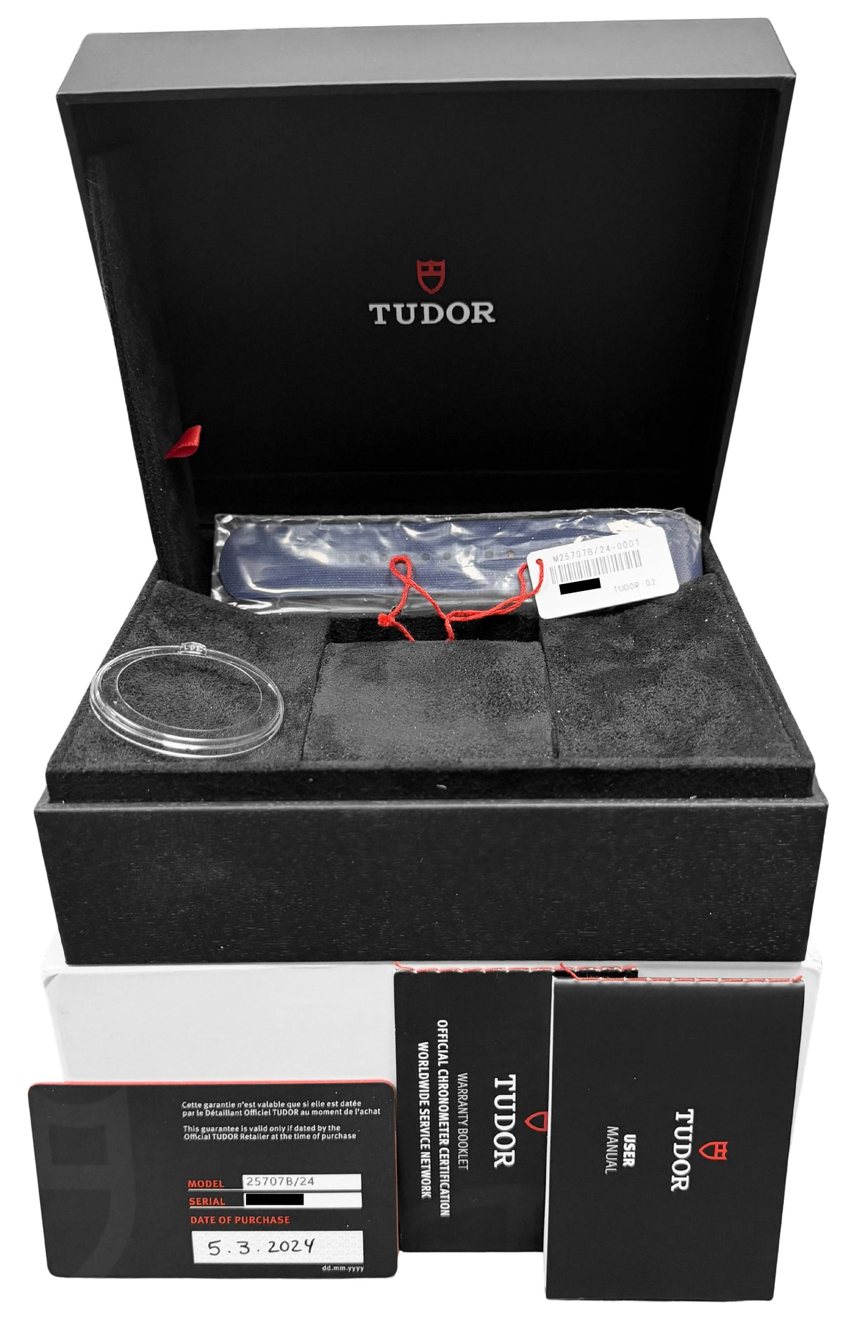 2024 Tudor Pelagos FXD Marine Nationale 25707B/24 Blue 42mm Titanium Box Papers