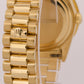 VINTAGE Rolex Day-Date President CHAMPAGNE DIAMOND 36mm 18K Yellow Gold 18038