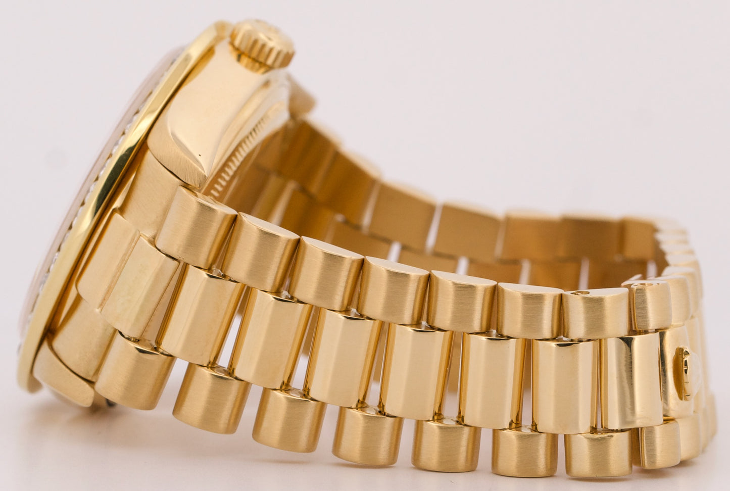 VINTAGE Rolex Day-Date President CHAMPAGNE DIAMOND 36mm 18K Yellow Gold 18038