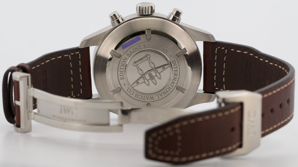 IWC Schaffhausen Pilot IW387806 Saint Exupery Brown Steel 43mm Box Papers