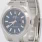 PAPERS Rolex DateJust II 41mm BLUE Stainless Steel OYSTER Smooth 116300 BOX